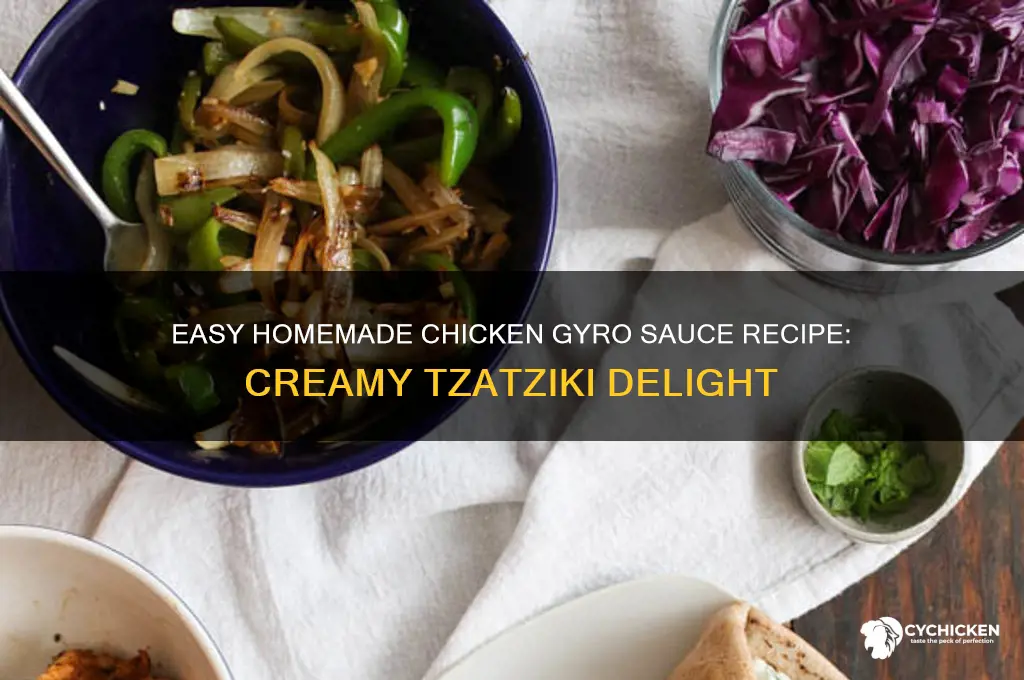how to make chicken gyro sauce
