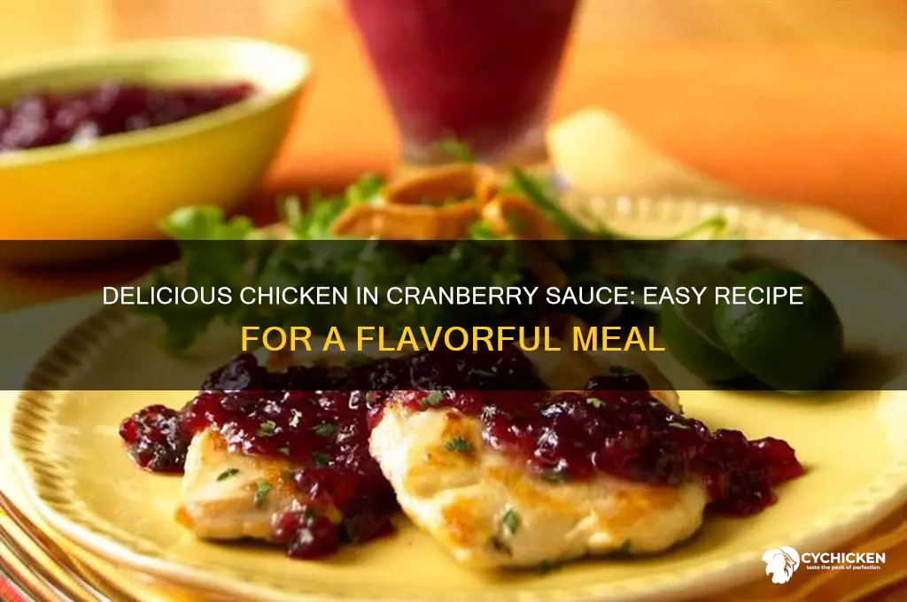how to make chicken in cranberry sauce