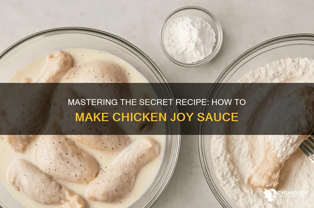 how to make chicken joy sauce