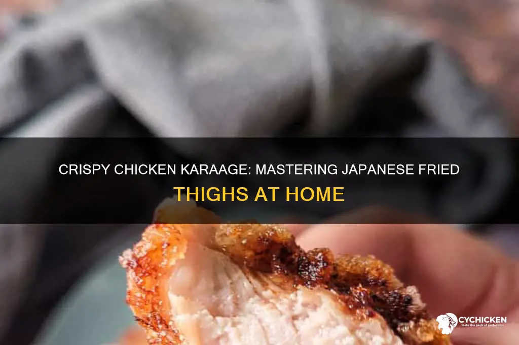 how to make chicken karaage from chicken thighs