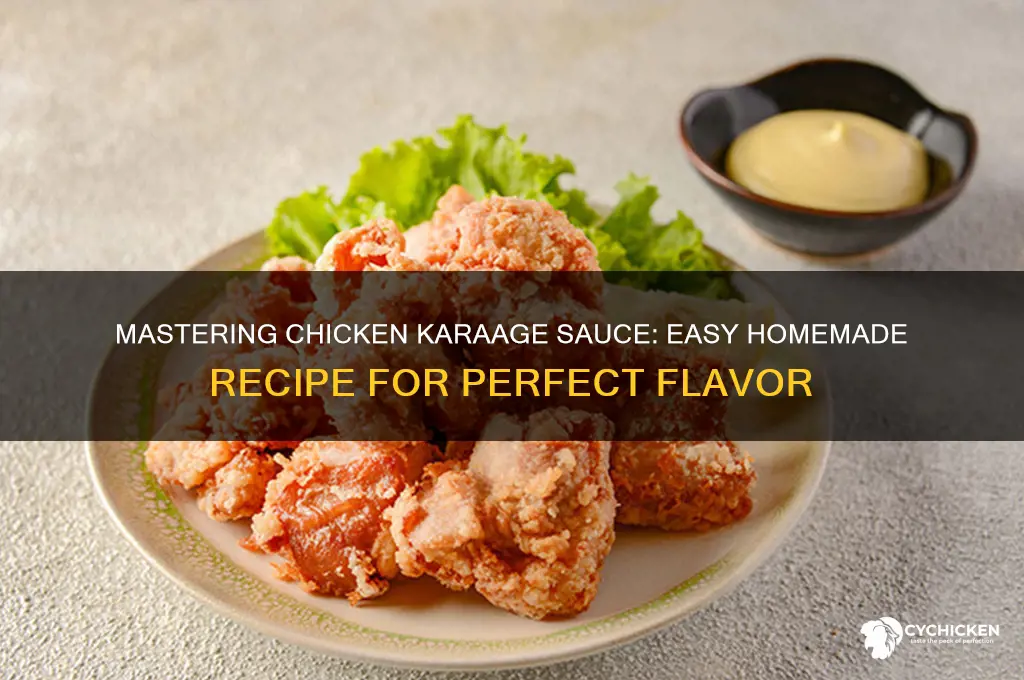 how to make chicken karaage sauce