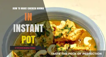 Instant Pot Chicken Korma: A Quick and Flavorful Recipe