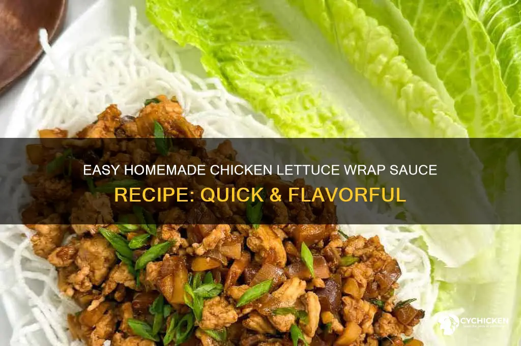 how to make chicken lettuce wrap sauce