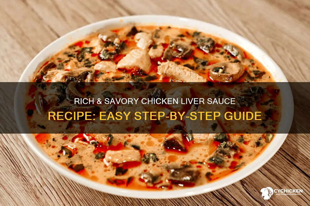 how to make chicken liver sauce