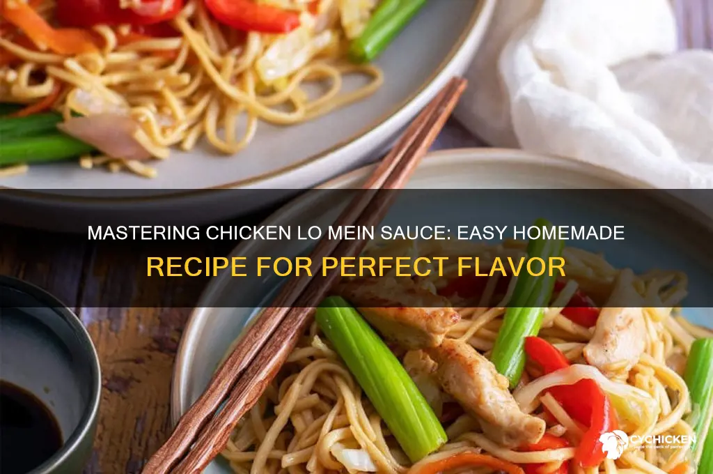 how to make chicken lo mein sauce