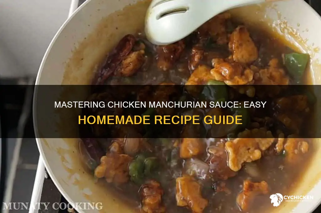 how to make chicken manchurian sauce