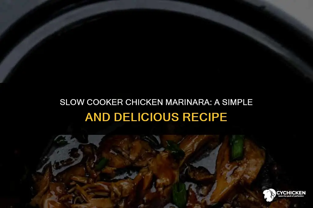 how to make chicken marinara in a crock pot