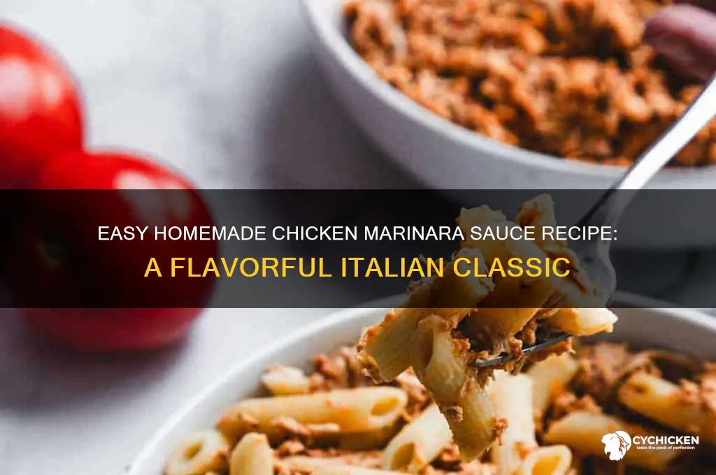 how to make chicken marinara sauce