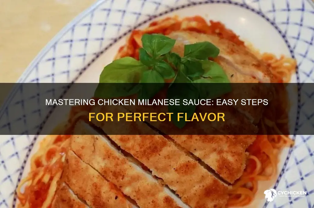 how to make chicken milanese sauce