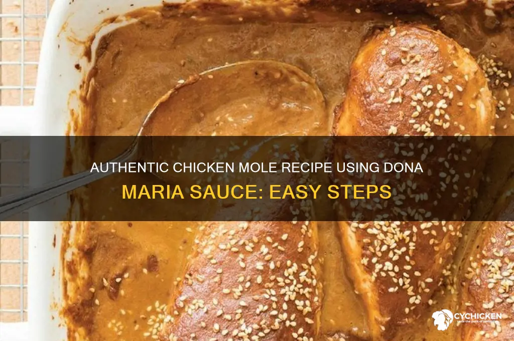 how to make chicken mole with dona maria sauce