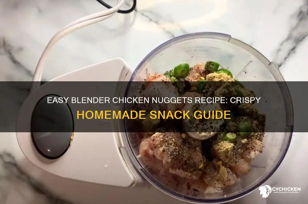 how to make chicken nuggets blender