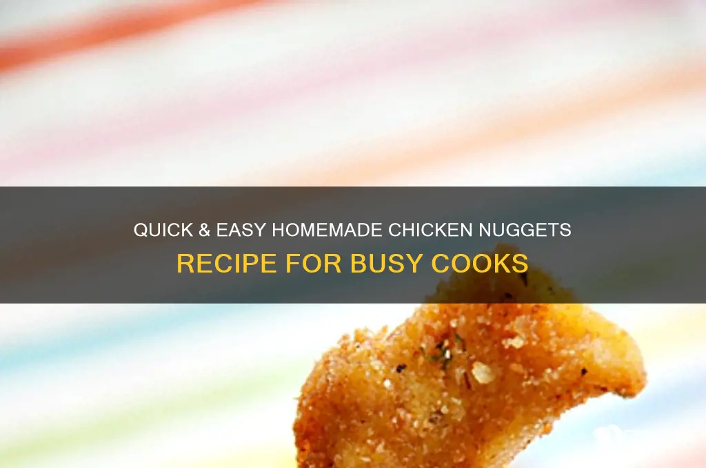 how to make chicken nuggets easy