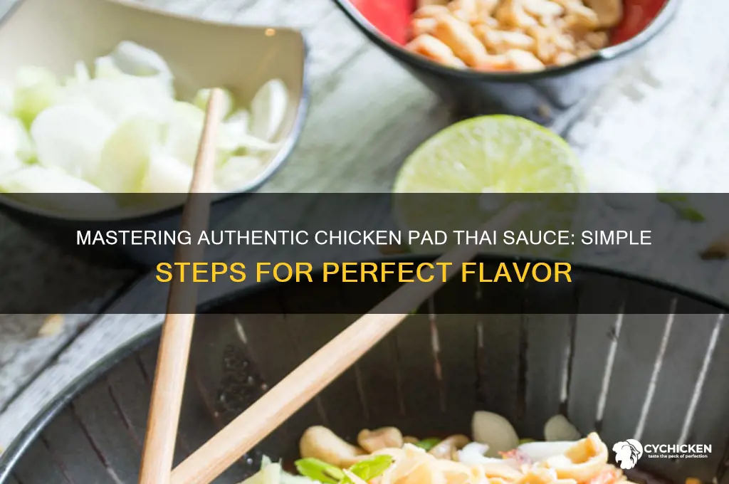 how to make chicken pad thai sauce