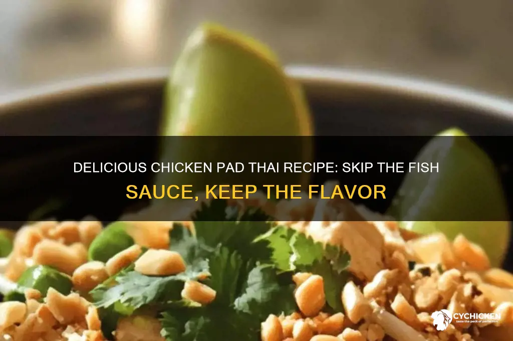how to make chicken pad thai without fish sauce