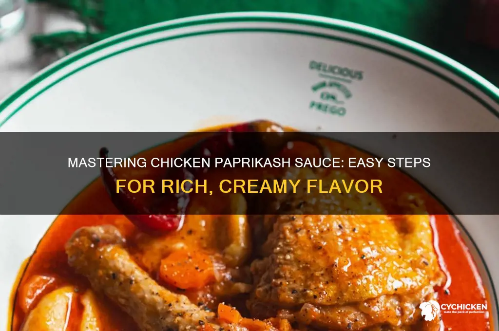 how to make chicken paprikash sauce