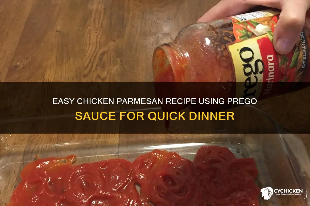 how to make chicken parmesan with prego sauce