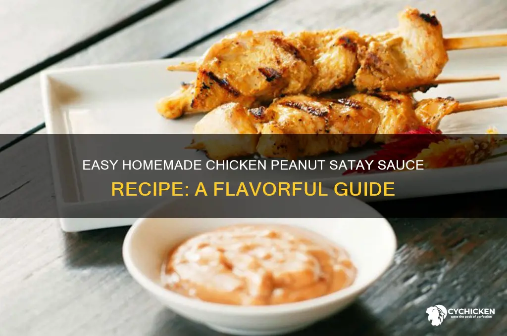 how to make chicken peanut satay sauce