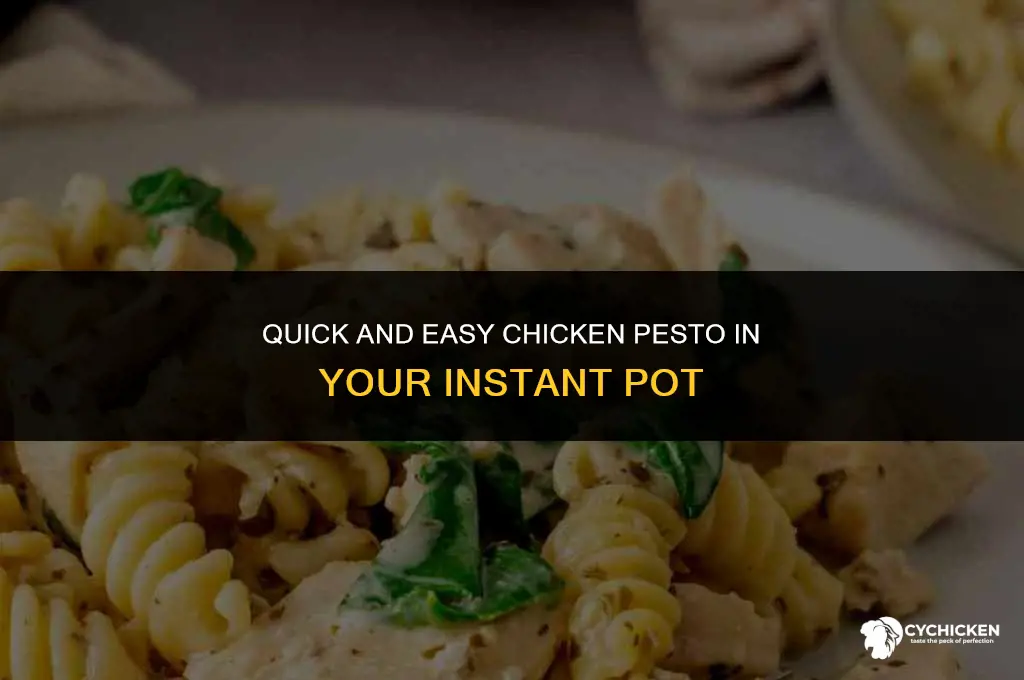 how to make chicken pesto in an instant pot