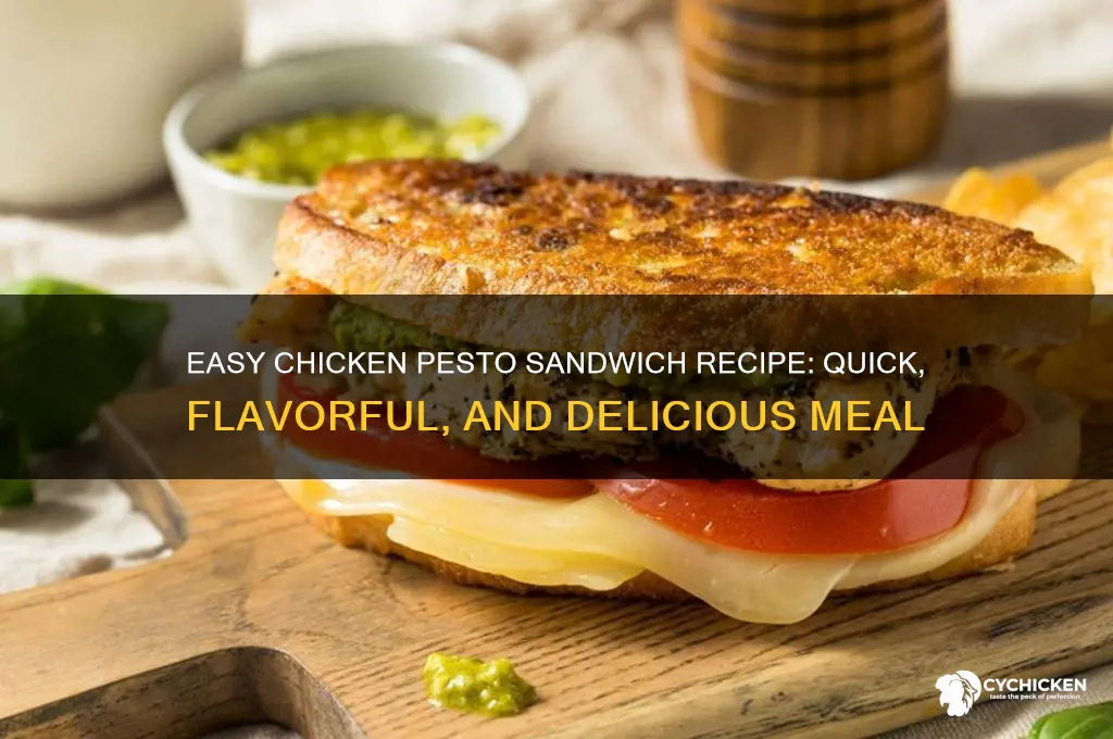 how to make chicken pesto sandwich