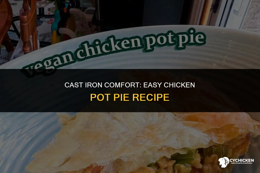 how to make chicken pot pie in cast iron skillet