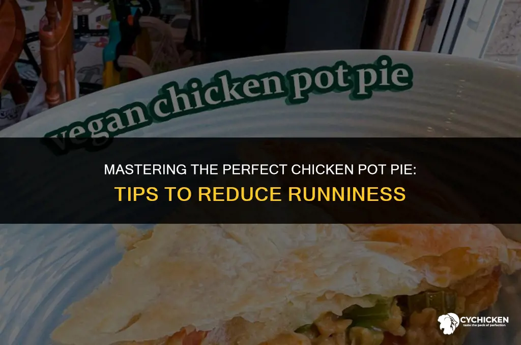 how to make chicken pot pie less runny