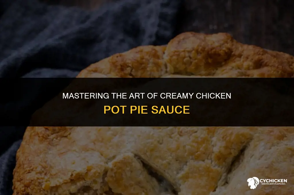 how to make chicken pot pie sauce