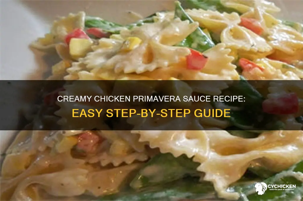 how to make chicken primavera sauce