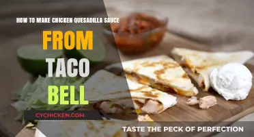 Recreate Taco Bell's Chicken Quesadilla Sauce at Home: Easy Recipe