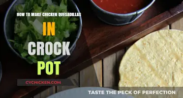 Easy Crock Pot Chicken Quesadillas: A Delicious Meal Prep Idea