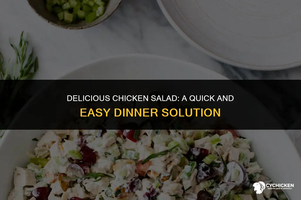 how to make chicken salad for dinner