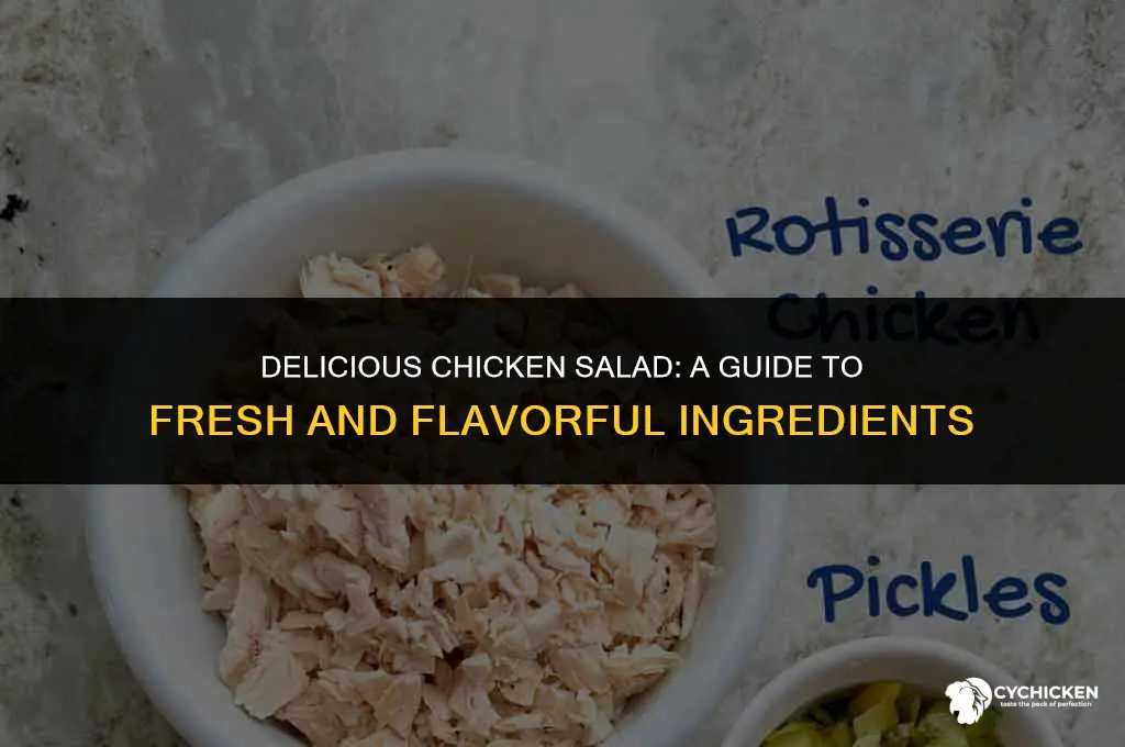 how to make chicken salad ingredients