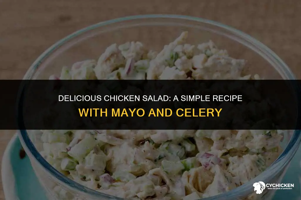 how to make chicken salad with mayo and celery