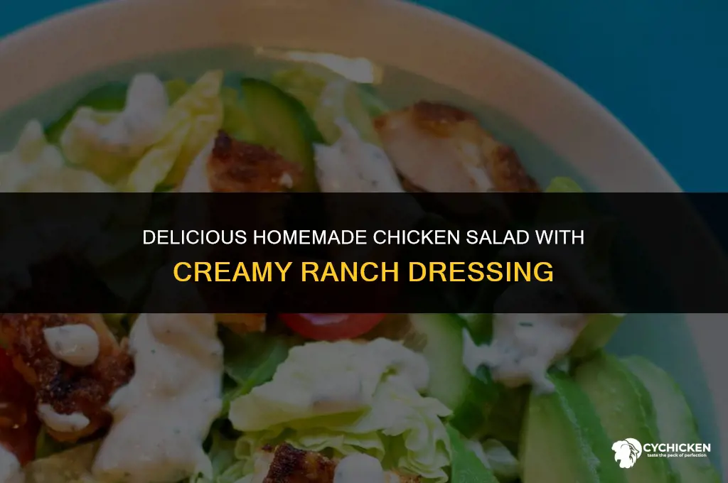 how to make chicken salad with ranch dressing