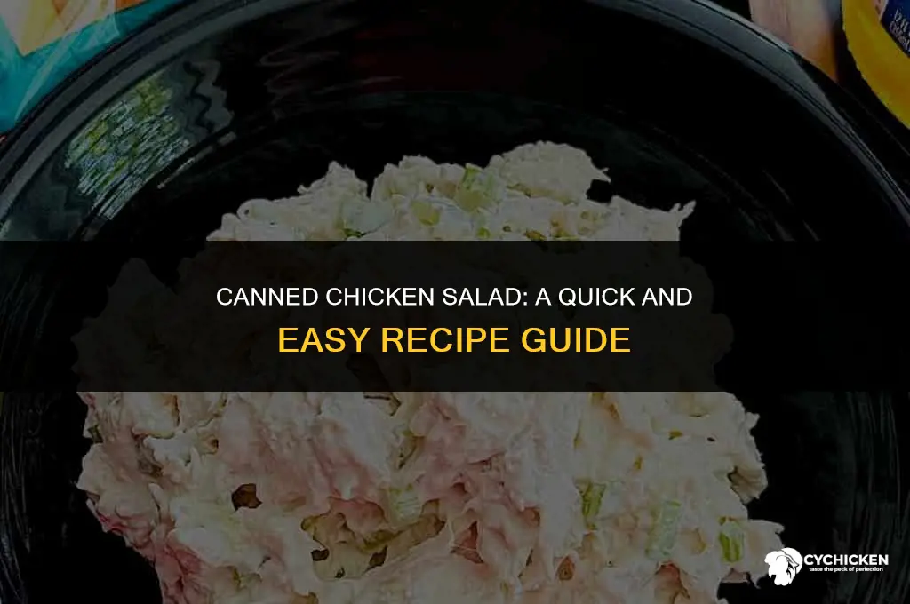 how to make chicken saled from a can