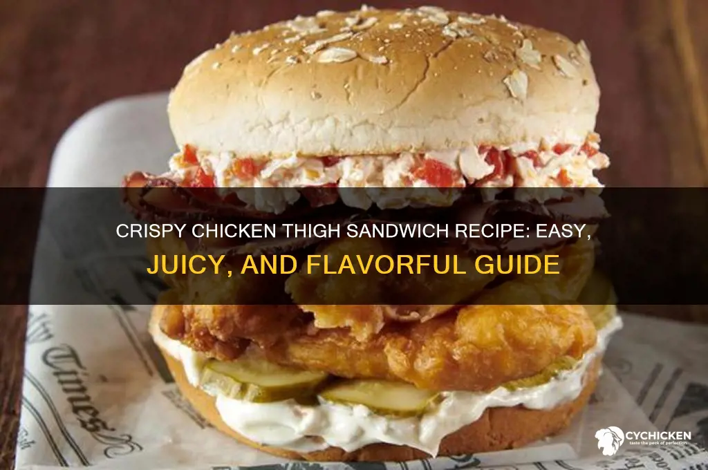 how to make chicken sandwhich thighs