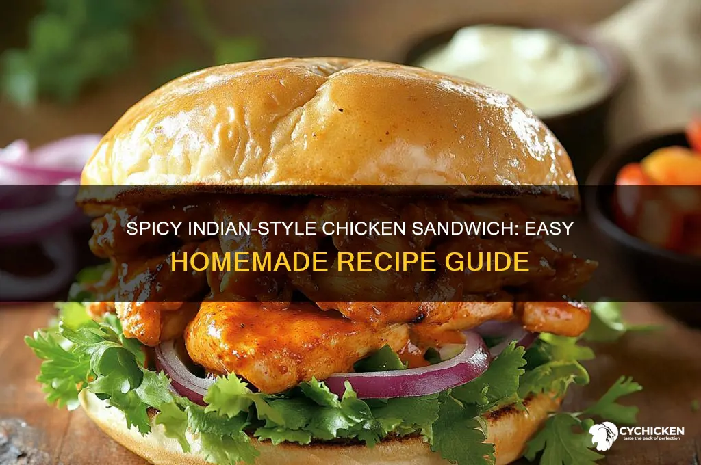 how to make chicken sandwich at home indian style