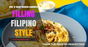 Filipino-Style Chicken Sandwich Filling: Easy, Flavorful Recipe Guide