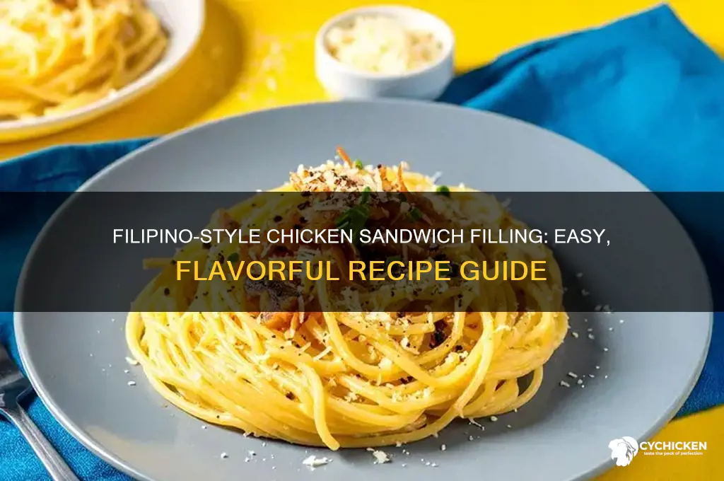 how to make chicken sandwich filling filipino style