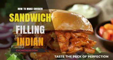 Spicy Indian-Style Chicken Sandwich Filling Recipe: Easy & Flavorful