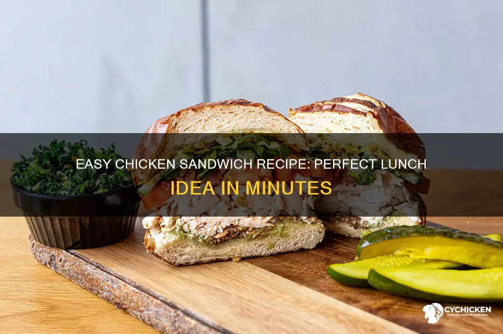 how to make chicken sandwich for lunch