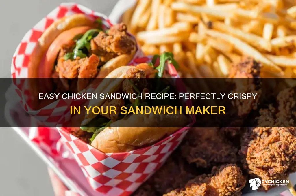 how to make chicken sandwich in sandwich maker