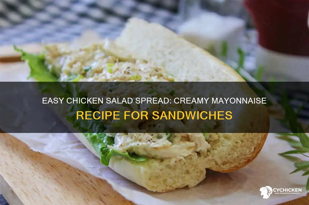 how to make chicken sandwich spread with mayonnaise