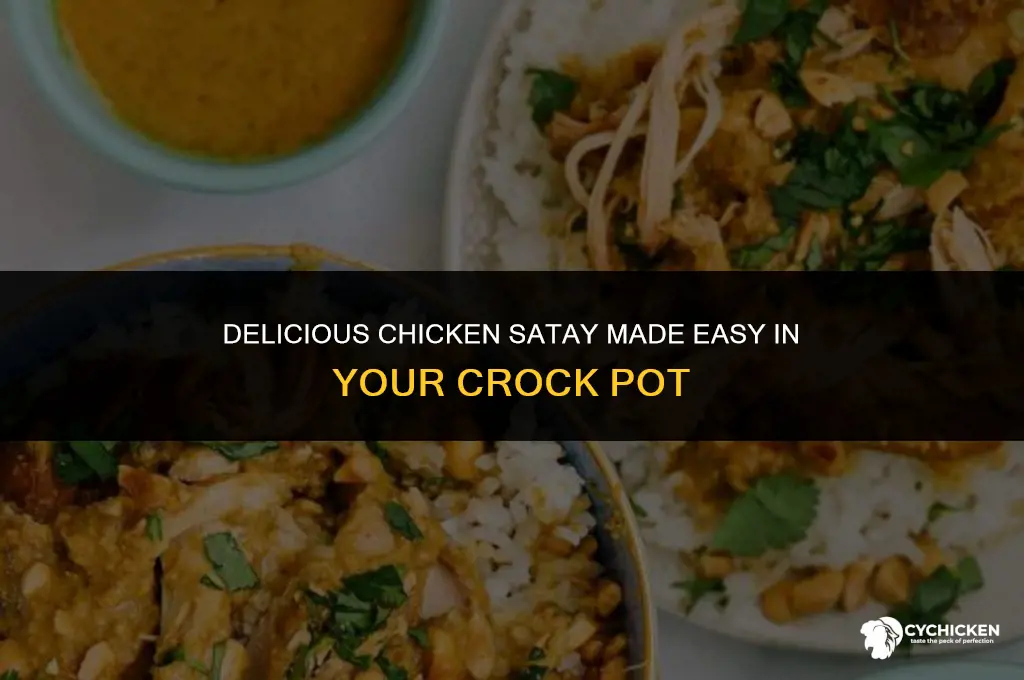 how to make chicken satay in a crock pot