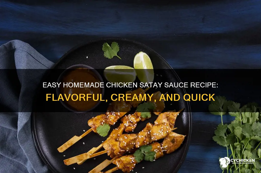 how to make chicken satay sauce