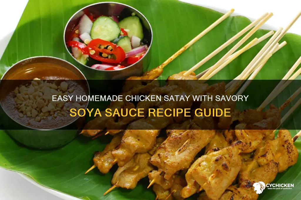 how to make chicken satay soya sauce