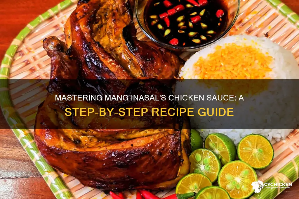 how to make chicken sauce like mang inasal