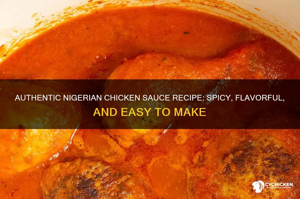 how to make chicken sauce nigerian style