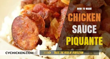 Spicy & Tangy Chicken Sauce Piquante Recipe: Easy Cajun Delight