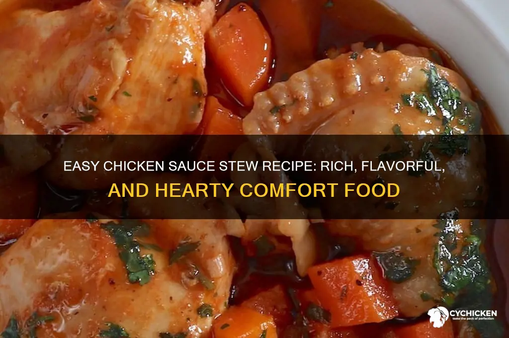 how to make chicken sauce stew