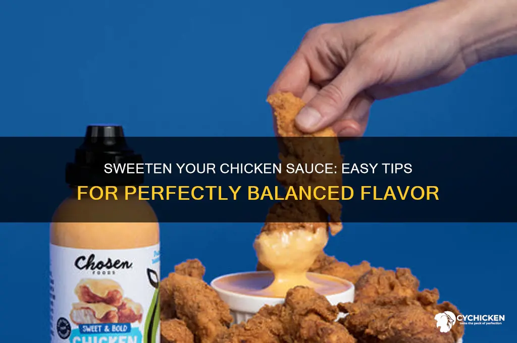 how to make chicken sauce sweet